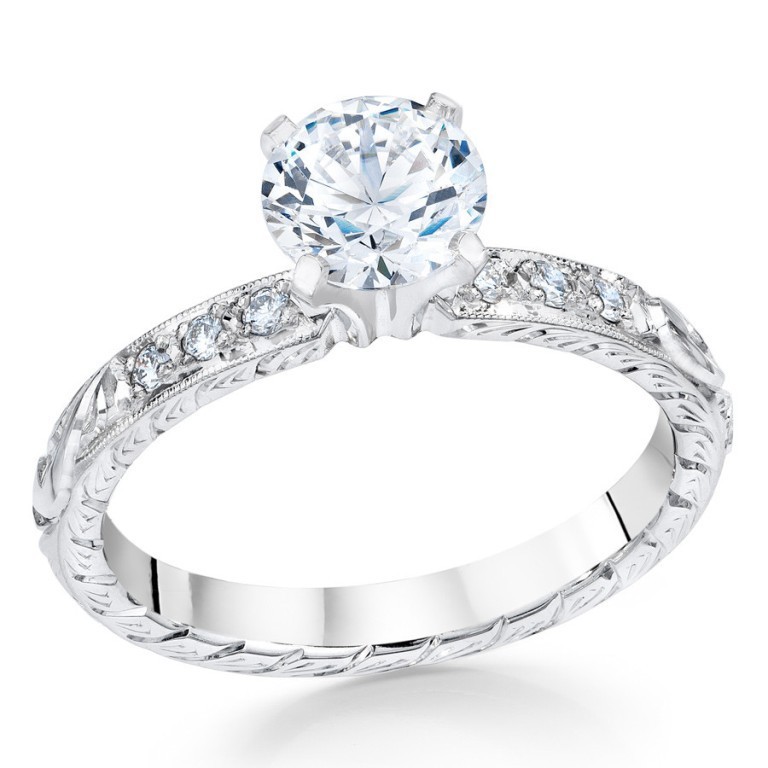 8326_1024x1024 35 Fabulous Antique Palladium Engagement Rings
