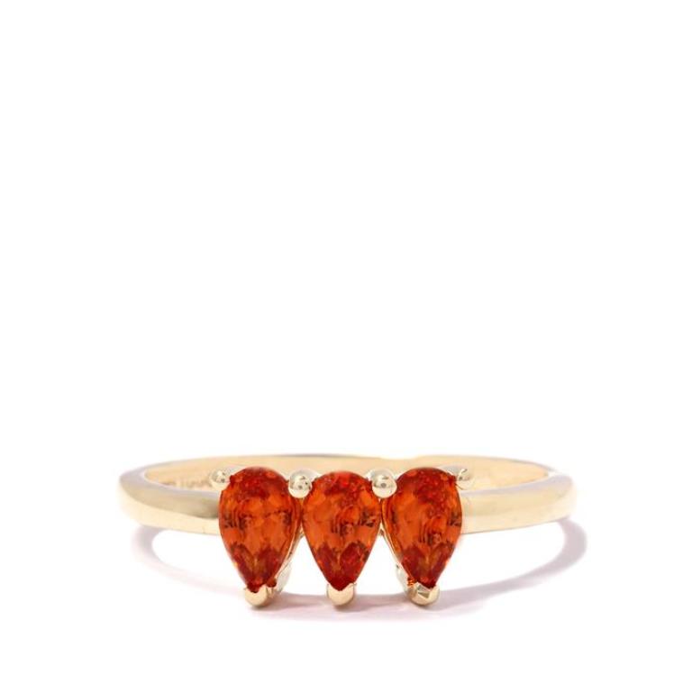 AFPS761 40 Elegant Orange Sapphire Rings for Different Occasions