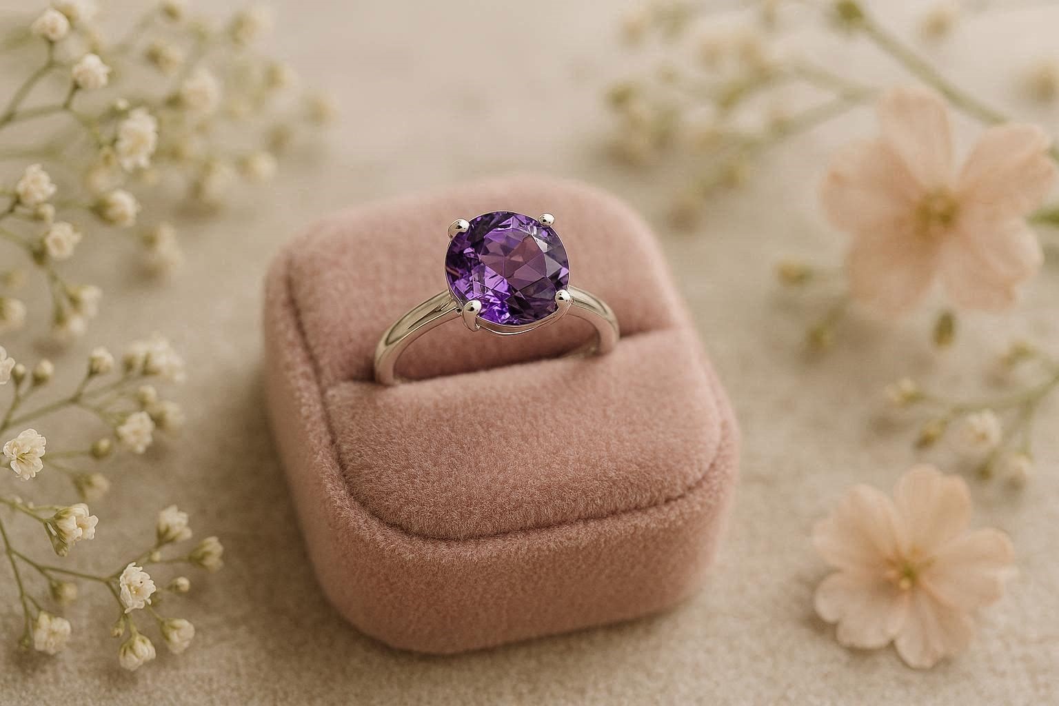 18 Magnificent & Breathtaking Colored Stone Engagement Rings 15 Amethyst Engagement Ring 18 Magnificent & Breathtaking Colored Stone Engagement Rings - 15 colored stone engagement rings