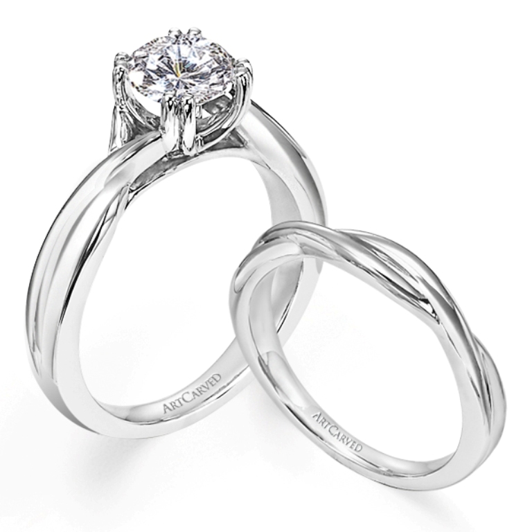 ArtCarved-Platinum-Bridal-Set-1 35 Dazzling & Catchy Bridal Wedding Ring Sets