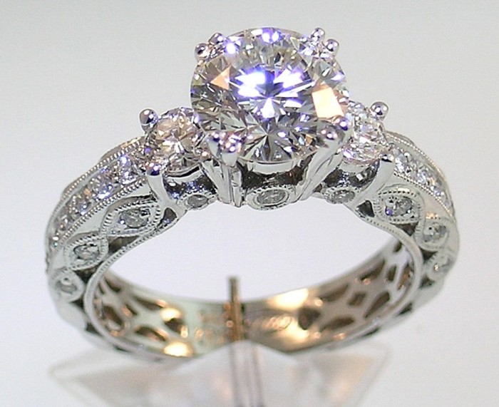 Ballard-Vintage-Diamond-Engagement-Ring 50 Unique Vintage Classic Diamond Engagement Rings
