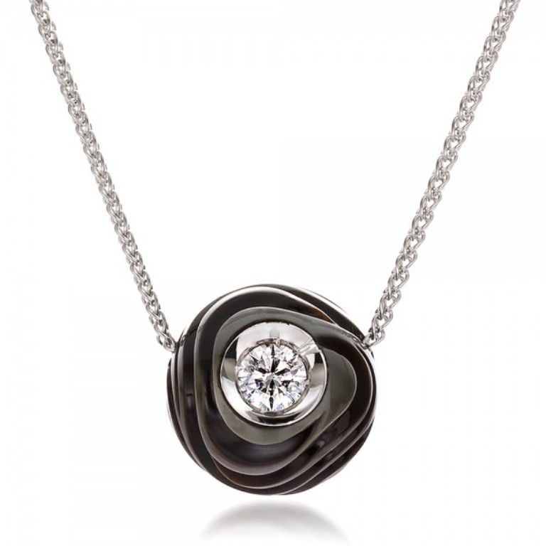 50 Unique Diamond Necklaces & Pendants 34 Carved-Tahitian-Pearl-and-Diamond-Pendant-front-100324