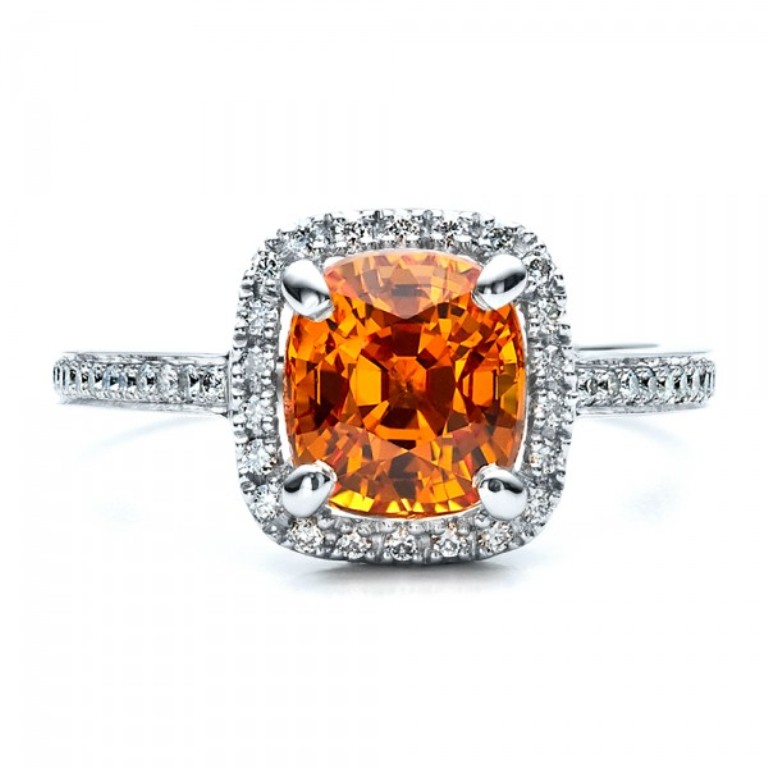 40 Elegant Orange Sapphire Rings for Different Occasions 4 Custom-Diamond-and-Orange-Sapphire-Engagement-Ring-top-1452