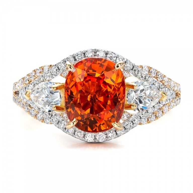 40 Elegant Orange Sapphire Rings for Different Occasions 2 Custom-Orange-Sapphire-Engagement-Ring-top-100117