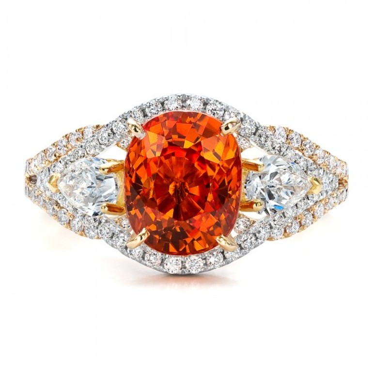 Custom-Orange-Sapphire-Engagement-Ring-top-1001171 40 Elegant Orange Sapphire Rings for Different Occasions