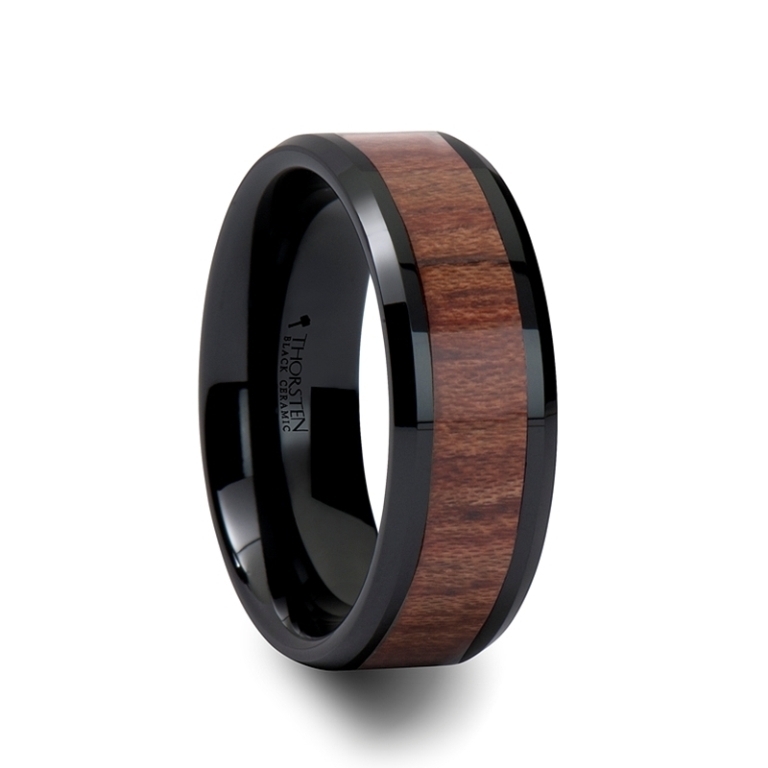 60 Unbelievable Ceramic Wedding Bands for Him & Her 17 DENALI_Black_Ceramic_Wedding_Band_with_Bevels_and_Rosewood_Inlay_8mm__26053.1356946247.1280.1280