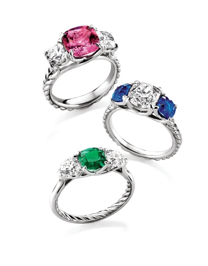 DYColoredStoneEngagementRingUSE 60 Magnificent & Breathtaking Colored Stone Engagement Rings
