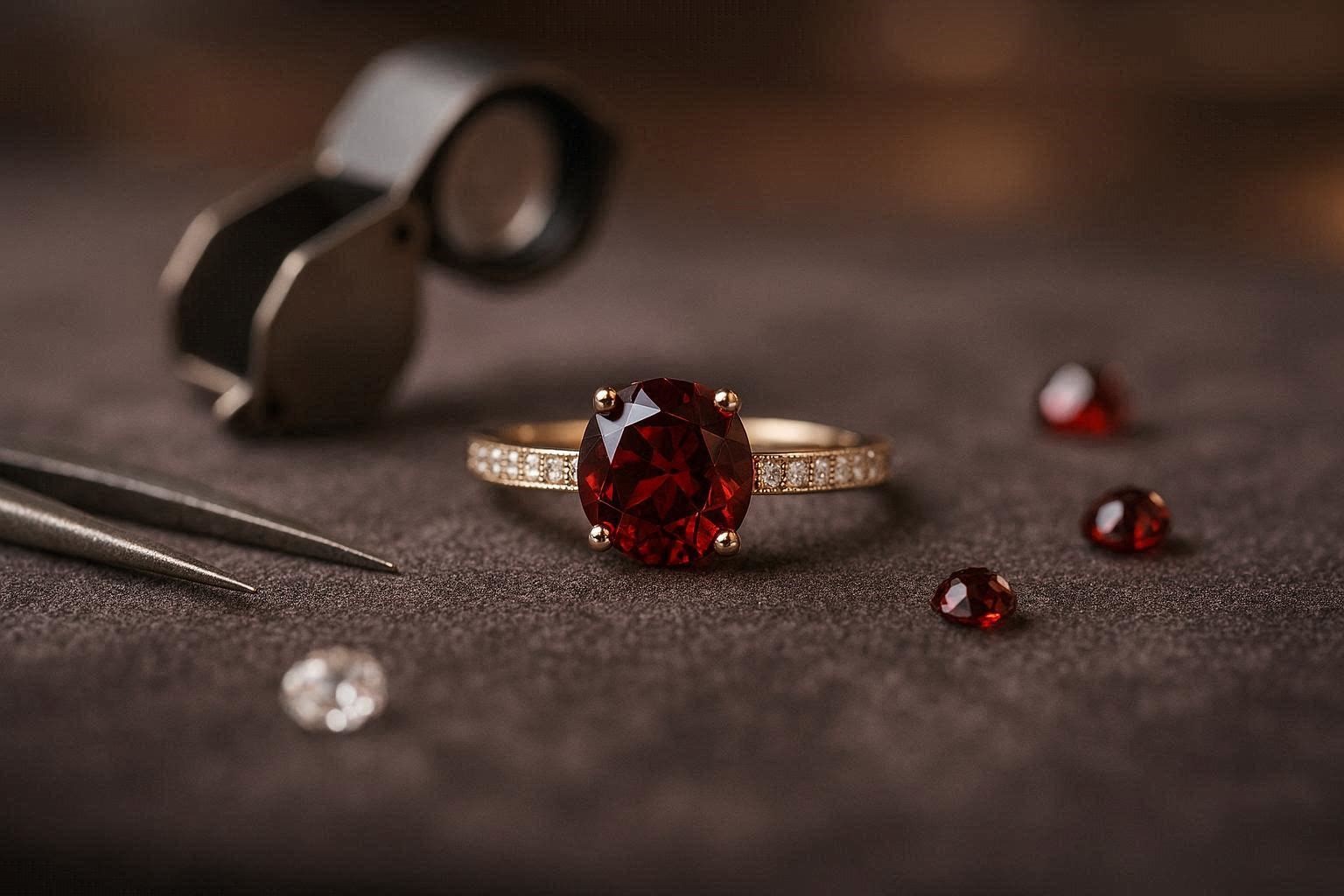 18 Magnificent & Breathtaking Colored Stone Engagement Rings 17 Garnet Engagement Ring 18 Magnificent & Breathtaking Colored Stone Engagement Rings - 17 colored stone engagement rings