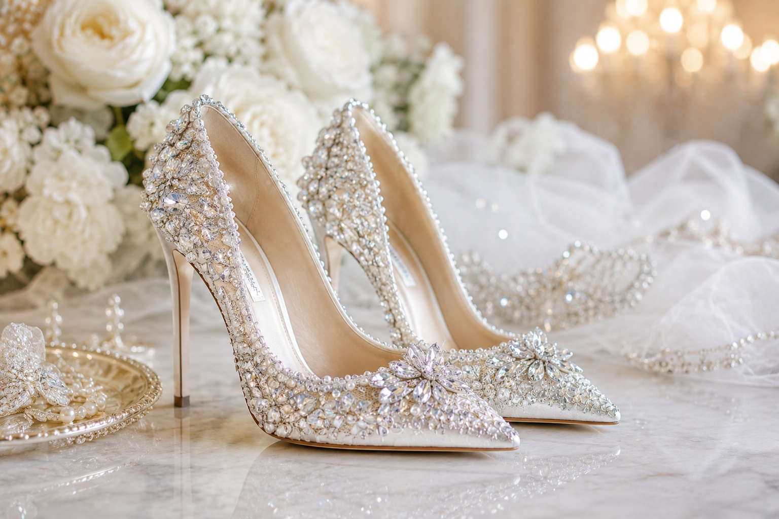 A Breathtaking Collection of White Bridal Shoes for Your Wedding Day 10 Glamorous Statement Bridal Shoes A Breathtaking Collection of White Bridal Shoes for Your Wedding Day - 10 bridal shoes