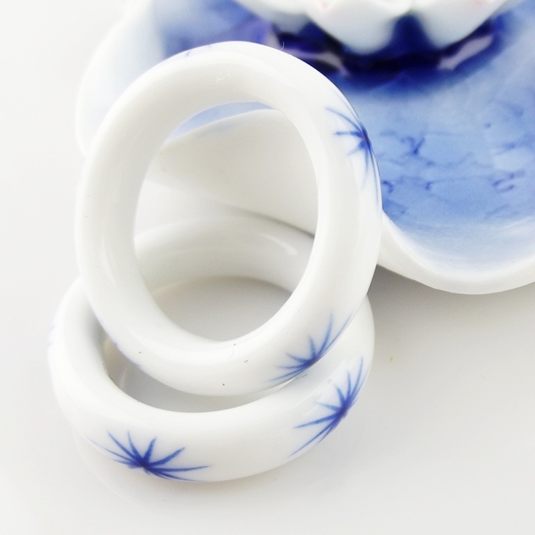 60 Unbelievable Ceramic Wedding Bands for Him & Her 26 Handmade-Ceramic-Lover-s-Rings-National-style-Ceramic-Jewelry-Chinese-font-b-Traditional-b-font-Art