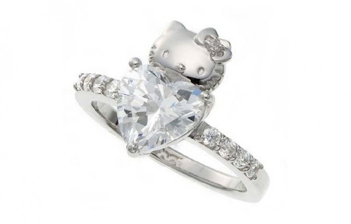 Hello-Kitty-ring 40 Unique & Unusual Wedding Rings for Him & Her