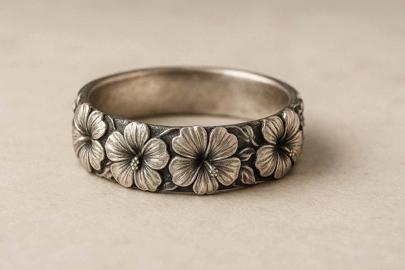 Top 19 Gorgeous Hawaiian Wedding Rings and Bands 12 Hibiscus Floral Wedding Band Top 19 Gorgeous Hawaiian Wedding Rings and Bands - 12 Hawaiian wedding rings and bands