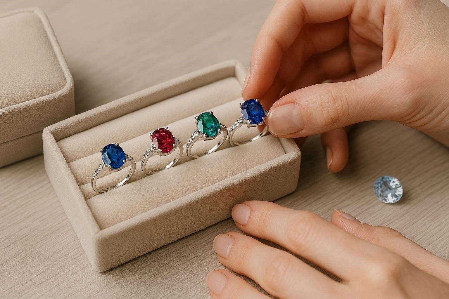 18 Magnificent & Breathtaking Colored Stone Engagement Rings 3 How to Choose the Perfect Colored Stone Engagement Ring 18 Magnificent & Breathtaking Colored Stone Engagement Rings - 3 colored stone engagement rings