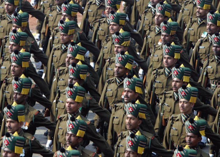 8. India Its military expenditure is estimated to be $47.73 billion in 2012.