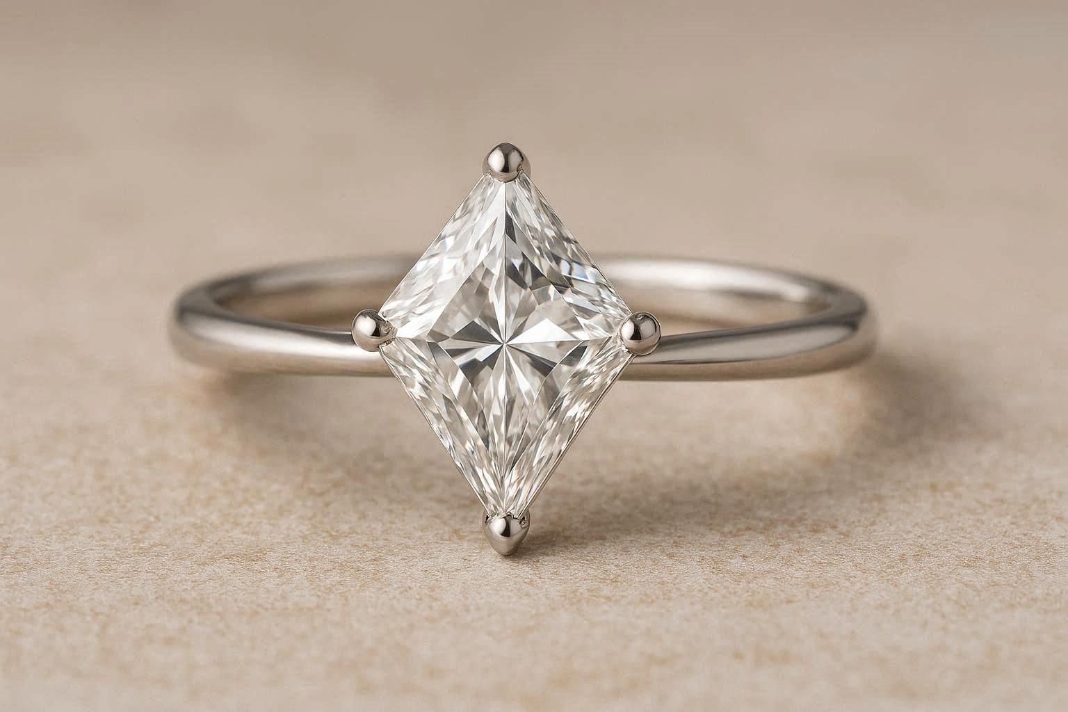20 Unique and Unusual Wedding Rings 22 Kite Cut Diamond Wedding Ring 20 Unique and Unusual Wedding Rings - 22 unusual wedding rings