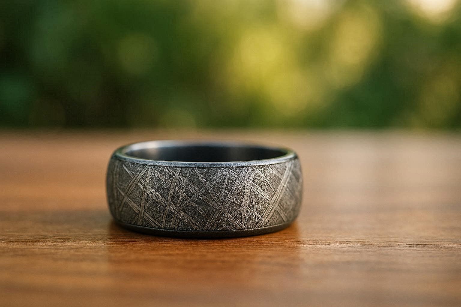 20 Unique and Unusual Wedding Rings 10 Meteorite Wedding Ring 20 Unique and Unusual Wedding Rings - 10 unusual wedding rings