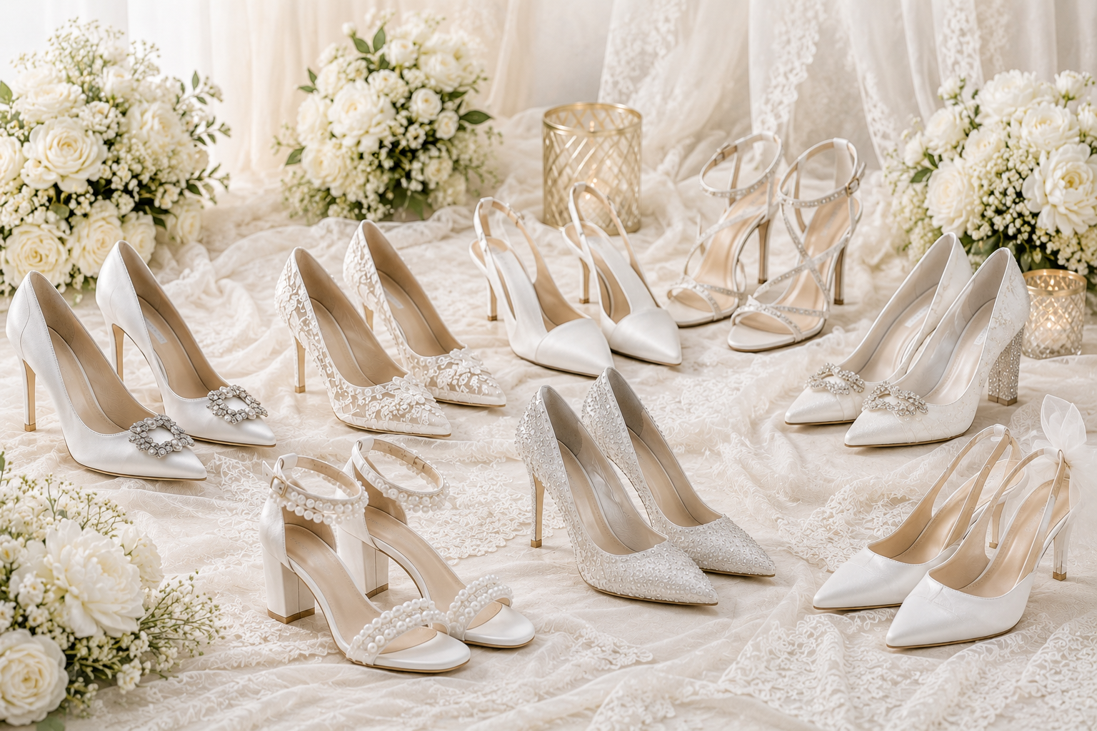 A Breathtaking Collection of White Bridal Shoes for Your Wedding Day 9 Modern Bridal Shoe Trends A Breathtaking Collection of White Bridal Shoes for Your Wedding Day - 9 bridal shoes