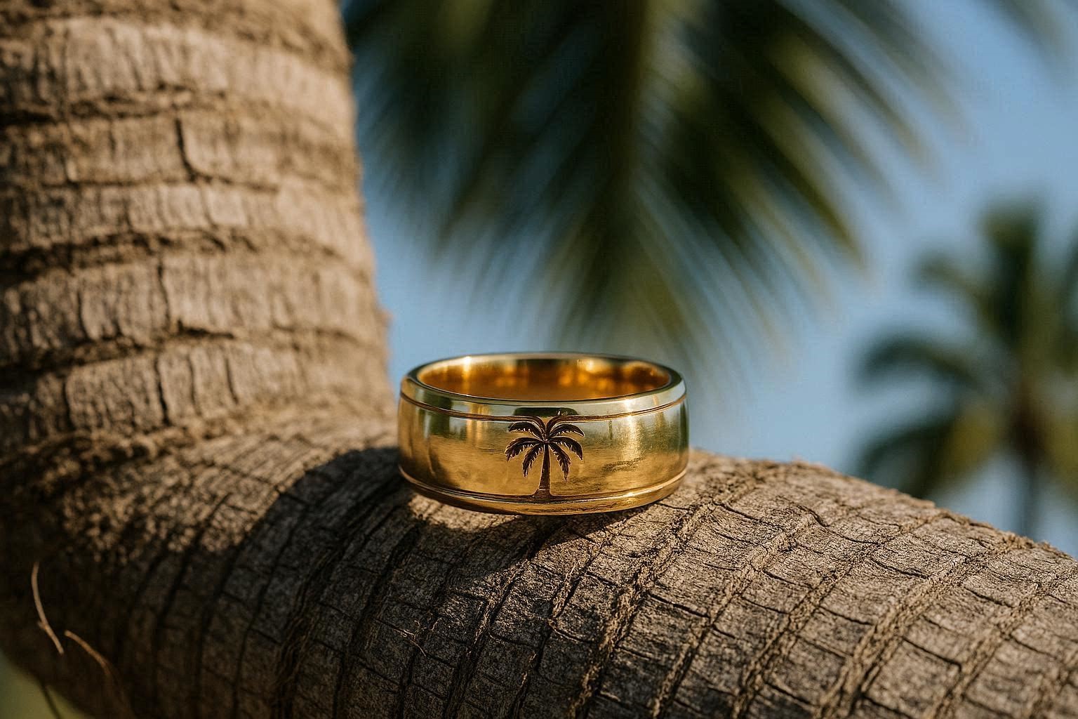 Top 19 Gorgeous Hawaiian Wedding Rings and Bands 11 Palm Tree Wedding Ring Top 19 Gorgeous Hawaiian Wedding Rings and Bands - 11 Hawaiian wedding rings and bands