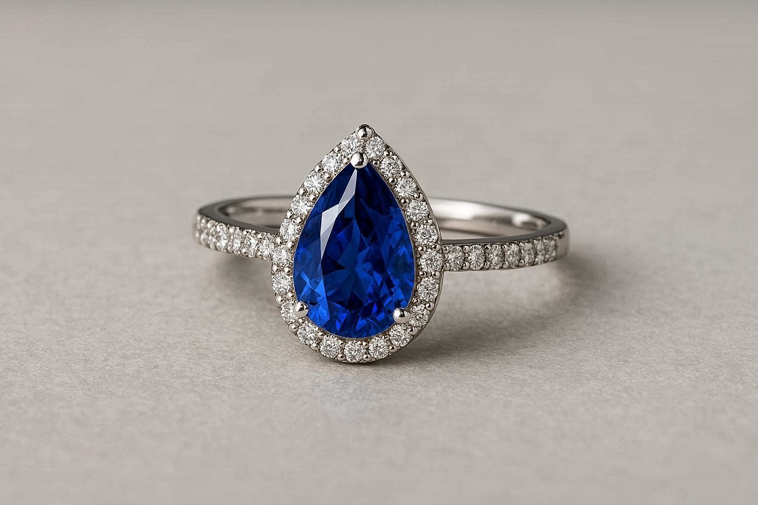 20 Unique and Unusual Wedding Rings 18 Pear Shaped Sapphire Wedding Ring 20 Unique and Unusual Wedding Rings - 18 unusual wedding rings