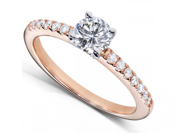Pink Gold Engagement Rings