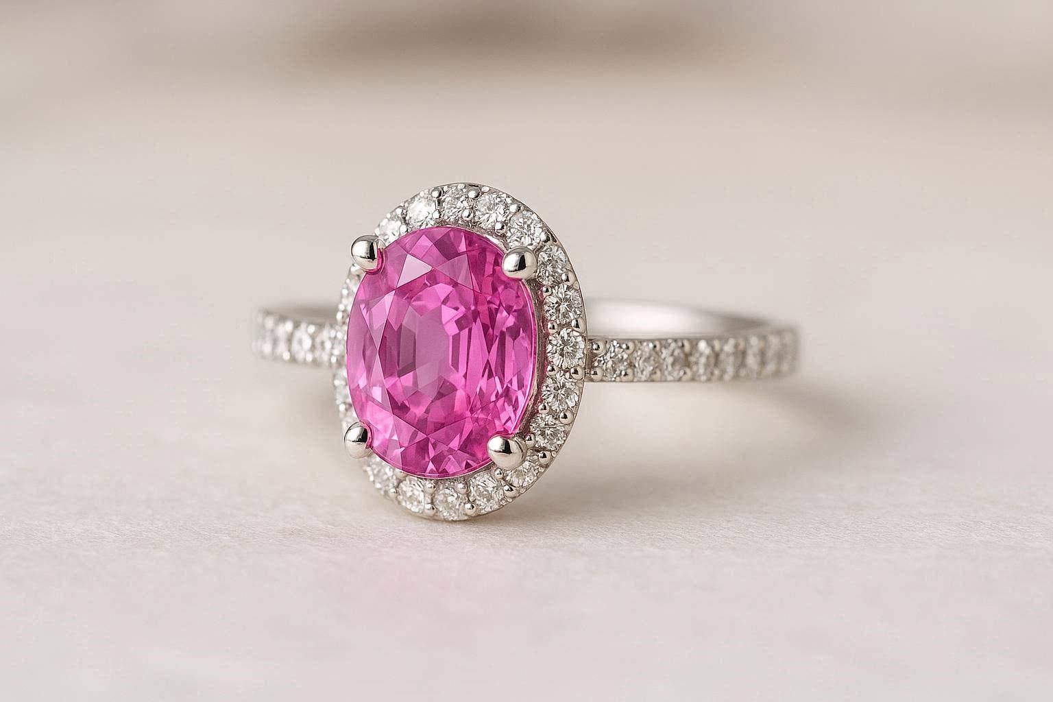 18 Magnificent & Breathtaking Colored Stone Engagement Rings 7 Pink Sapphire Engagement Ring 18 Magnificent & Breathtaking Colored Stone Engagement Rings - 7 colored stone engagement rings