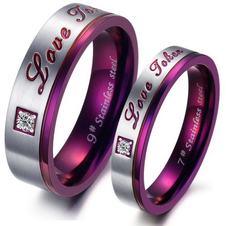 Purple-Classic-Titanium-Stainless-Steel-Mens-Ladies-Couple-Promise-Ring-Wedding-Bands-Matching-Set_3374_1