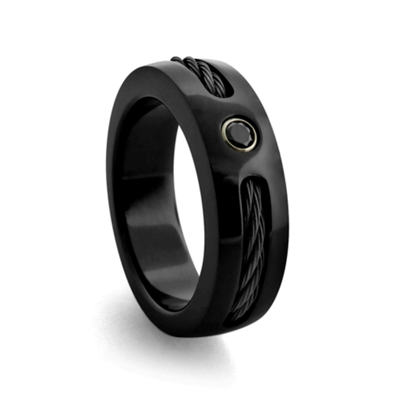 60 Unbelievable Ceramic Wedding Bands for Him & Her 41 R904B-V1