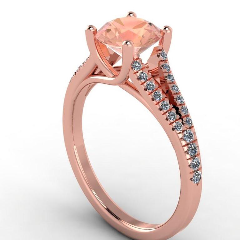 Rose-Gold-Diamond-Rings Top 70 Dazzling & Breathtaking Rose Gold Engagement Rings