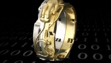 20 Unique and Unusual Wedding Rings 114 Round mouse shaped wedding ring Try Unique Wedding Rings For Your Wedding 20 Unique and Unusual Wedding Rings - 114