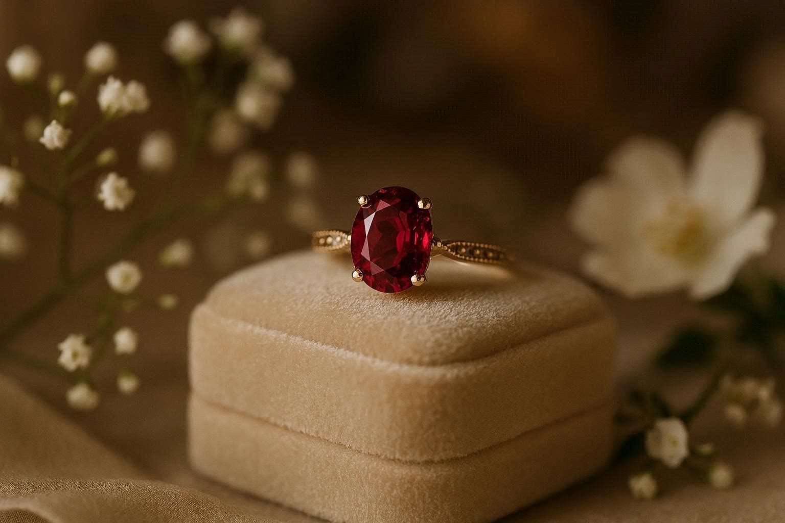 18 Magnificent & Breathtaking Colored Stone Engagement Rings 6 Ruby Engagement Ring 18 Magnificent & Breathtaking Colored Stone Engagement Rings - 6 colored stone engagement rings