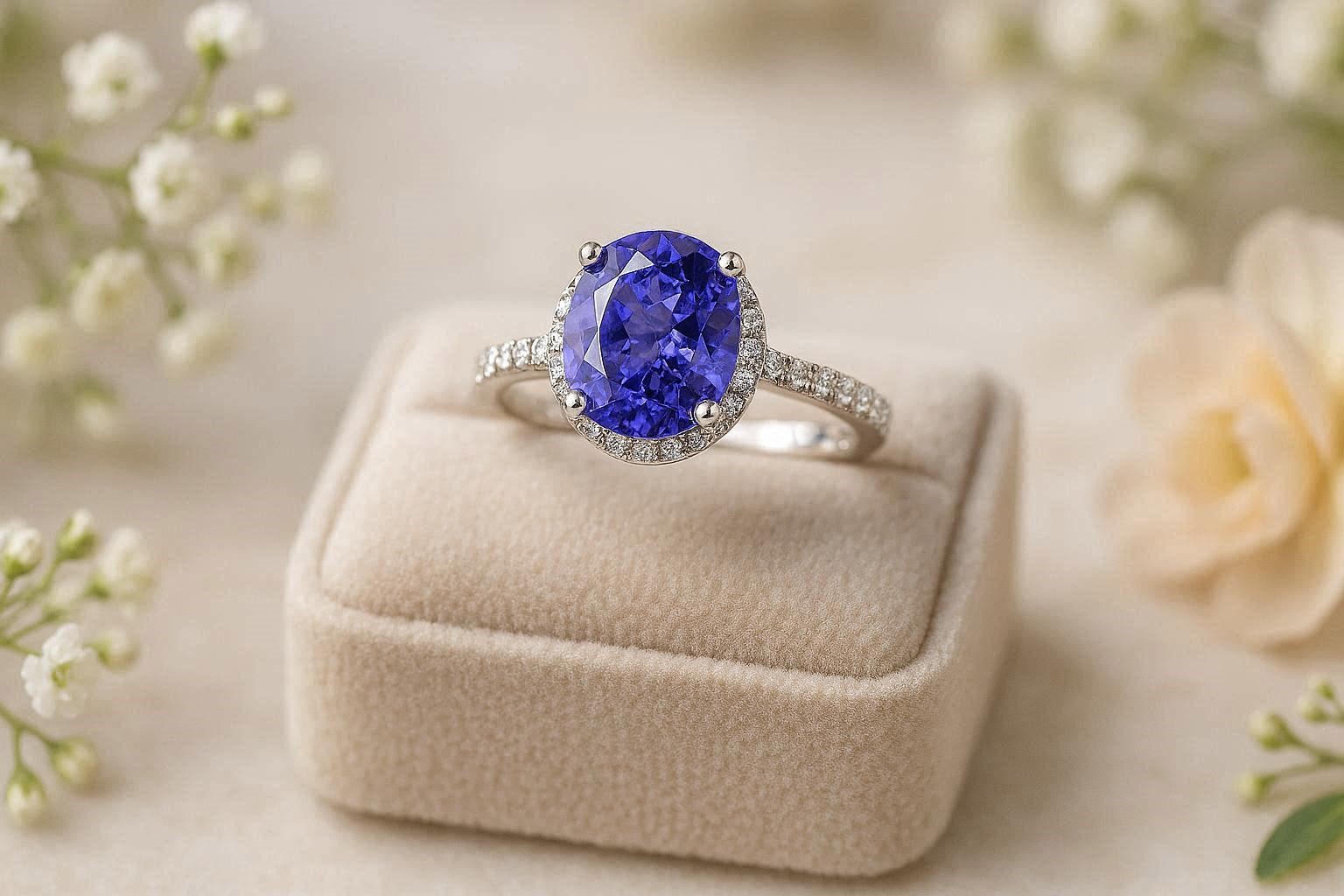 18 Magnificent & Breathtaking Colored Stone Engagement Rings 10 Tanzanite Engagement Ring 18 Magnificent & Breathtaking Colored Stone Engagement Rings - 10 colored stone engagement rings