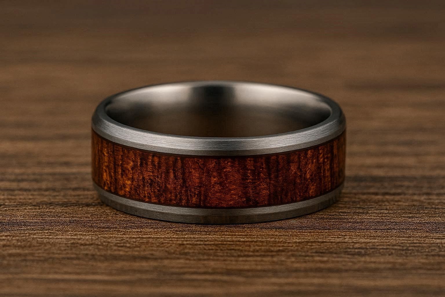 Top 19 Gorgeous Hawaiian Wedding Rings and Bands 8 Titanium Koa Wood Wedding Band Top 19 Gorgeous Hawaiian Wedding Rings and Bands - 8 Hawaiian wedding rings and bands