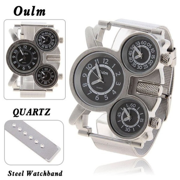 Top-Brand-Oulm-Multi-Function-3-Movt-Quartz-Steel-Military-Wrist-Men-Watch-with-Black-Dial Best 35 Military Watches for Men
