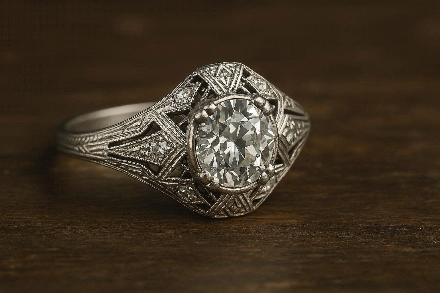 20 Unique and Unusual Wedding Rings 13 Vintage Art Deco Wedding Ring 20 Unique and Unusual Wedding Rings - 13 unusual wedding rings