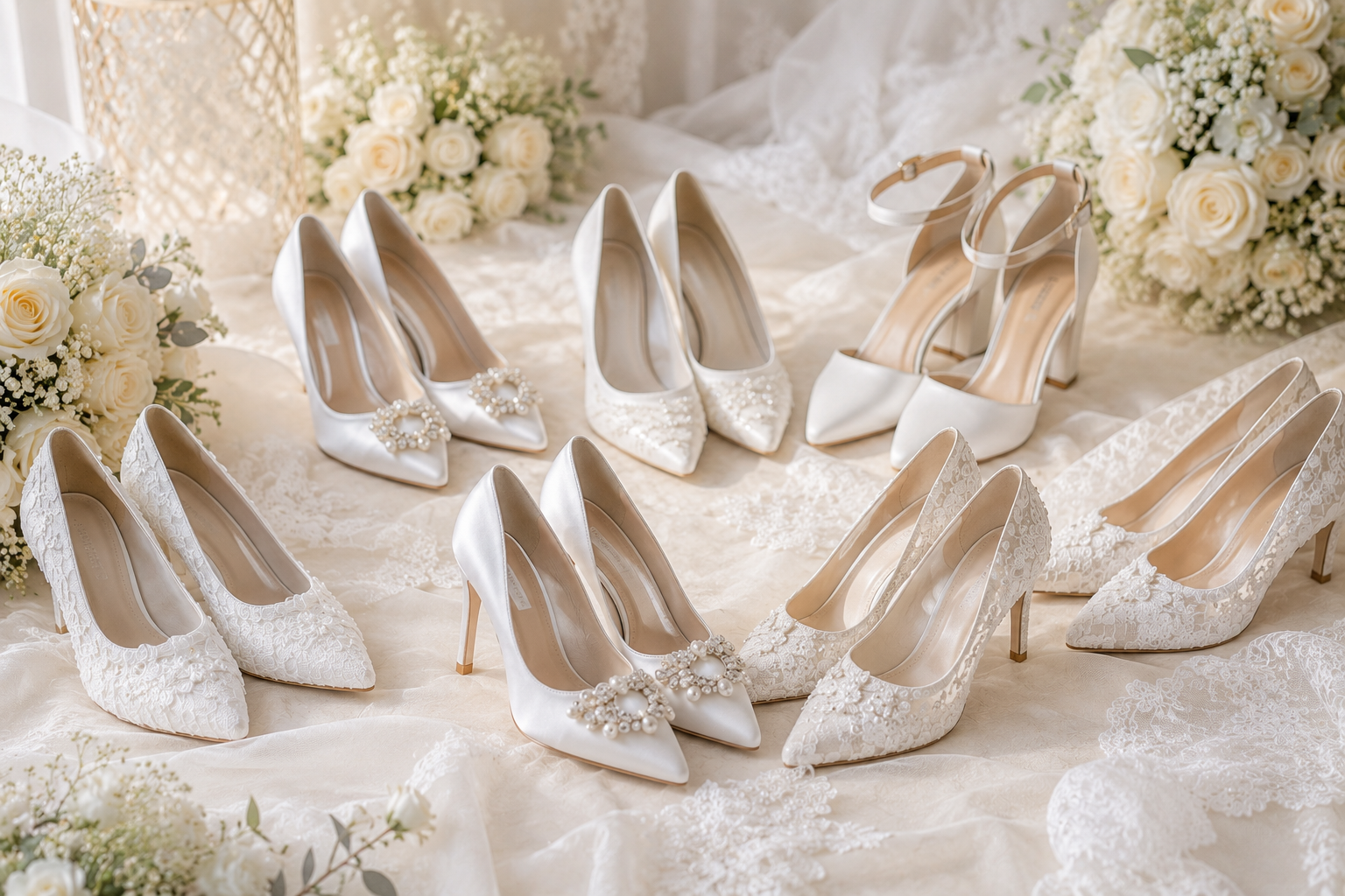 A Breathtaking Collection of White Bridal Shoes for Your Wedding Day 3 Why White Bridal Shoes Are More Than Just Wedding Accessories A Breathtaking Collection of White Bridal Shoes for Your Wedding Day - 3 bridal shoes
