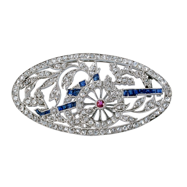 XXX_173_1354570179_1 35 Elegant & Wonderful Antique Diamond Brooches