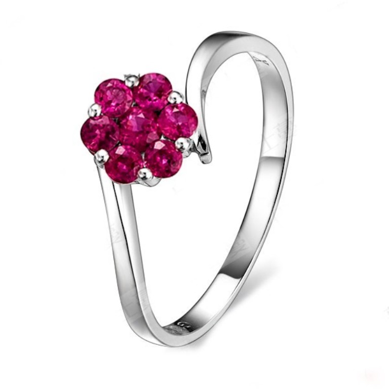 beautiful-ruby-wedding-ring-on-10k-white-gold 55 Fascinating & Marvelous Ruby Eternity Rings