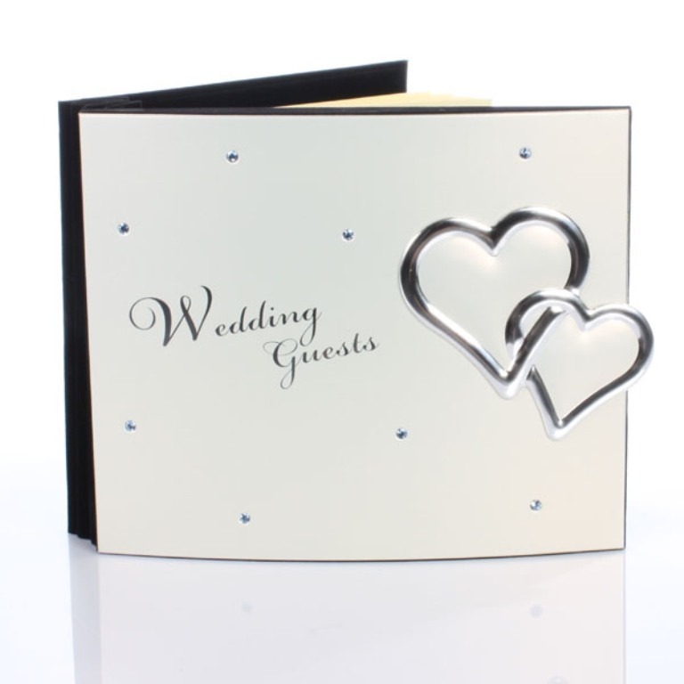 crystal-hearts-wedding-guest-book 35 Best Affordable & Catchy Bachelorette Party Gift Ideas