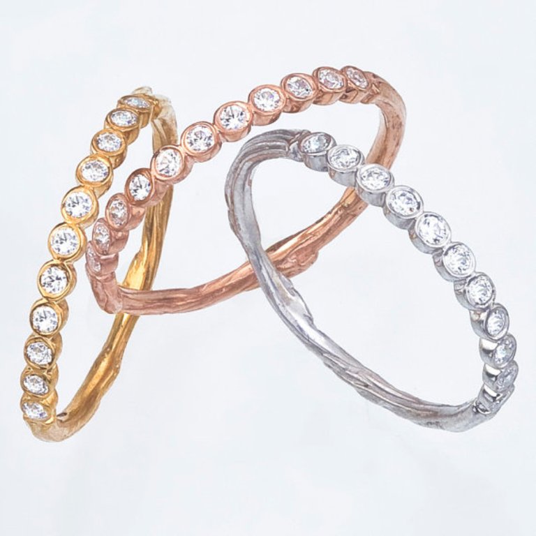 Top 60 Stunning & Marvelous Rose Gold Wedding Bands 3 diamond-wedding-band1