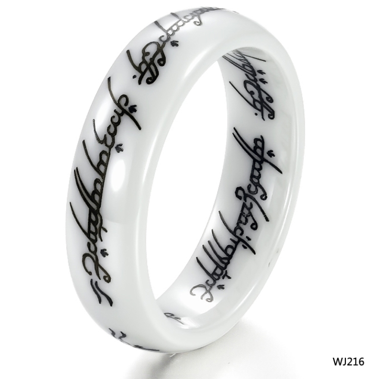 60 Unbelievable Ceramic Wedding Bands for Him & Her 18 dropping-shipping-Accessories-font-b-ring-b-font-lettering-scripture-vintage-font-b-white-b-font