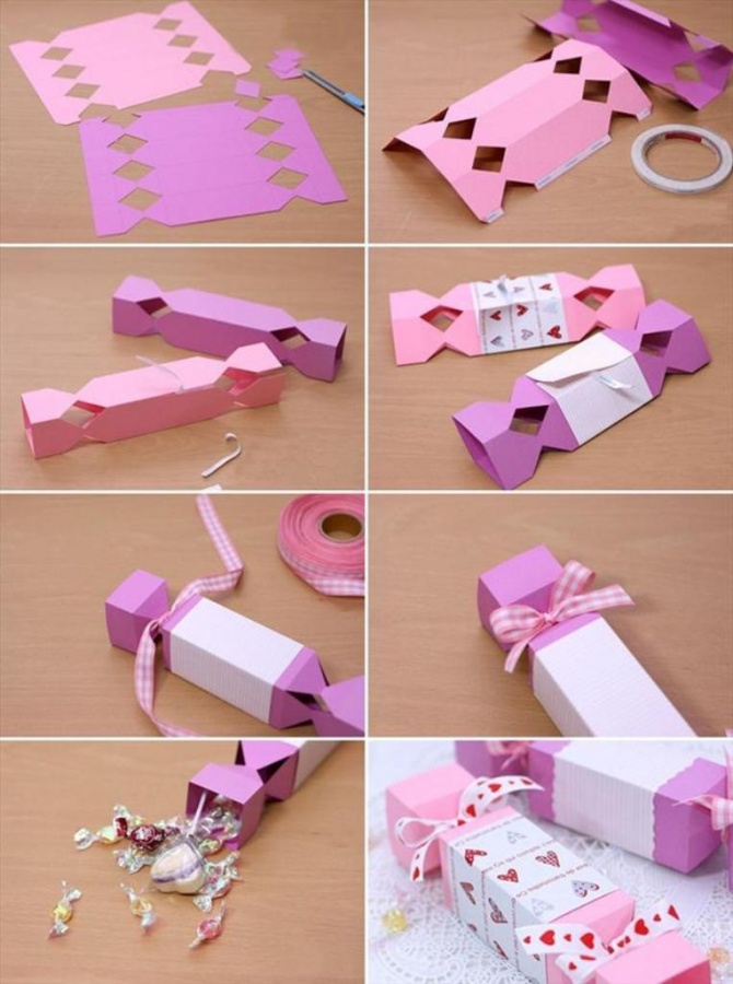 homemade-valentine-gift-wrapping-ideas-paper-candy-box 40 Creative & Unusual Gift Wrapping Ideas