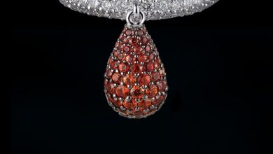 mouawad diamond sapphire ring jul281 40 Elegant Orange Sapphire Rings for Different Occasions - 5