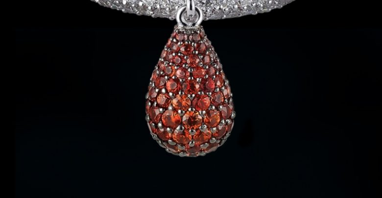 mouawad diamond sapphire ring jul281 40 Elegant Orange Sapphire Rings for Different Occasions - Jewelry Fashion 3