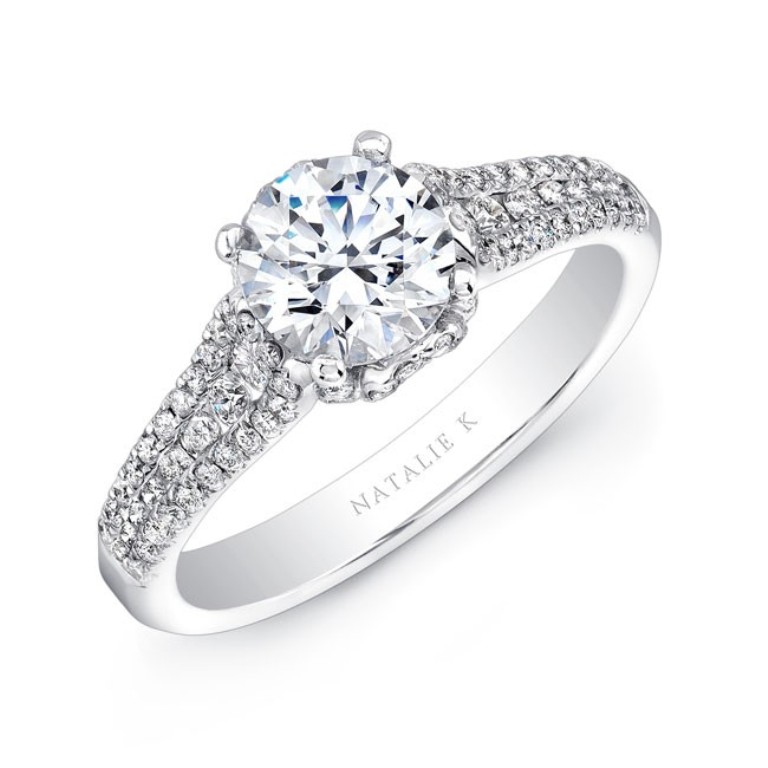 nk25692-w_three_qrtr_3 50 Unique Vintage Classic Diamond Engagement Rings