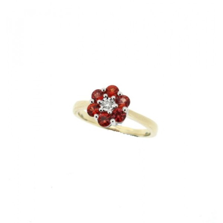 40 Elegant Orange Sapphire Rings for Different Occasions 16 orange-sapphire-diamond-ring