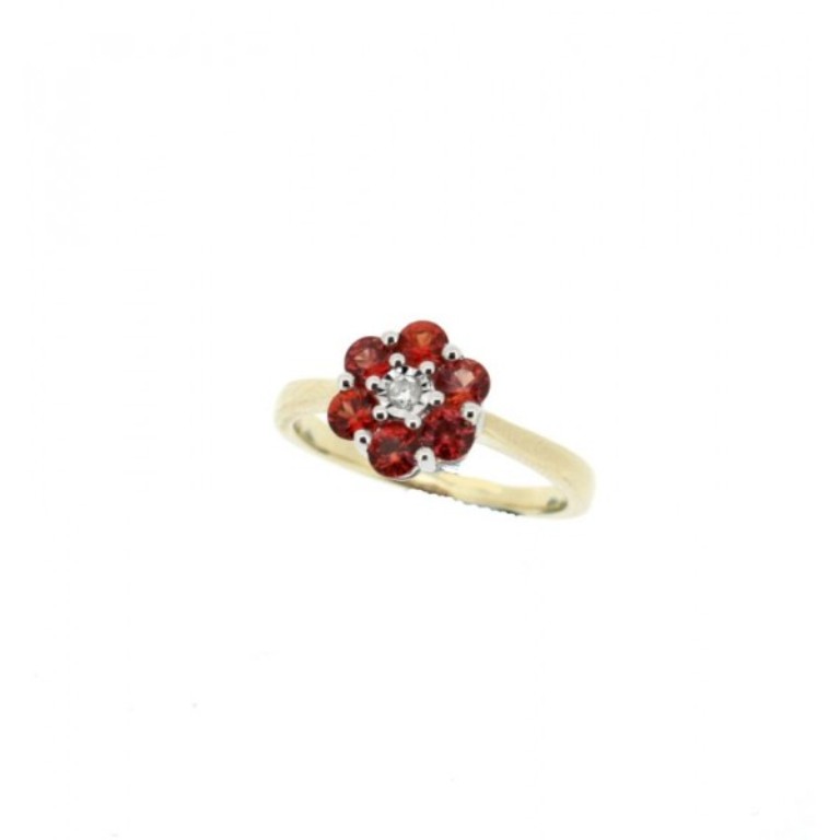 orange-sapphire-diamond-ring1 40 Elegant Orange Sapphire Rings for Different Occasions