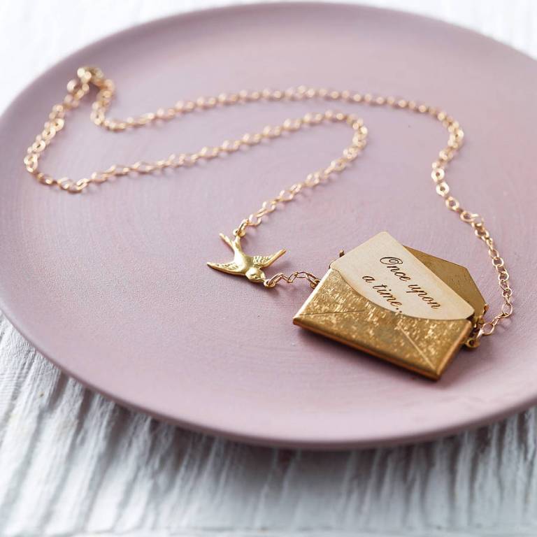 30 Non-traditional & Unusual Gold Necklaces 29 original_gold-personalised-love-letter-necklace