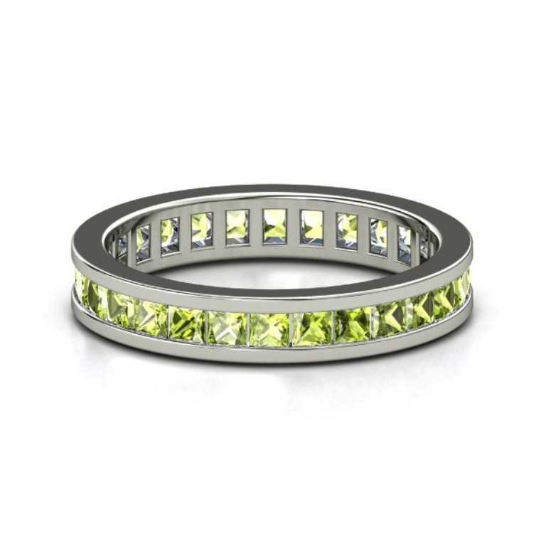 palladium-ring-with-peridot 35 Fabulous Antique Palladium Engagement Rings