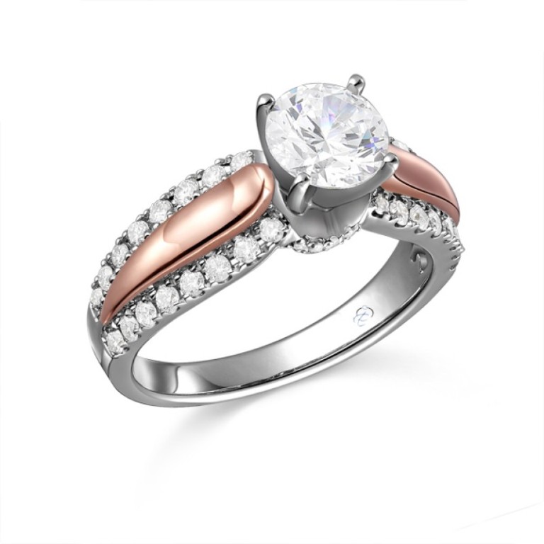 r11158___ Top 70 Dazzling & Breathtaking Rose Gold Engagement Rings
