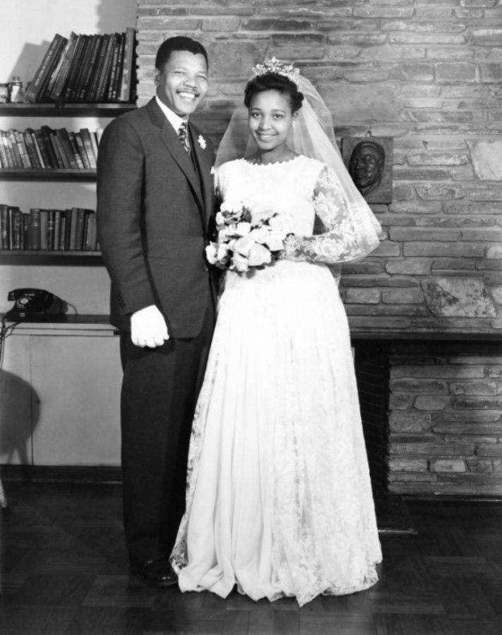 Nelson Mandela with his second wife, Winnie Madikizela